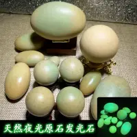 在飛比找蝦皮購物優惠-（清倉）天然夜光原石礦物隕石夜光石螢石發光石把玩球擺件夜明珠