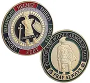 Fire and Rescue Coin, Firefighter Challenge Coin Thin Red Line Brotherhood Coin for Gift