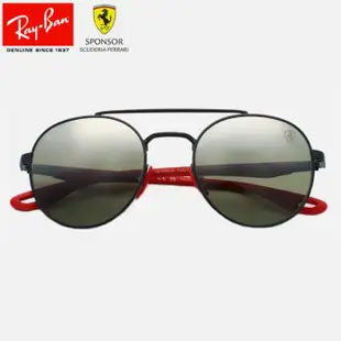 RayBan RB3696M 雷朋法拉利聯名款墨鏡｜F1夏爾·勒克萊爾同款偏光太陽眼鏡 雙槓復古限量眼鏡框【幸子眼鏡】