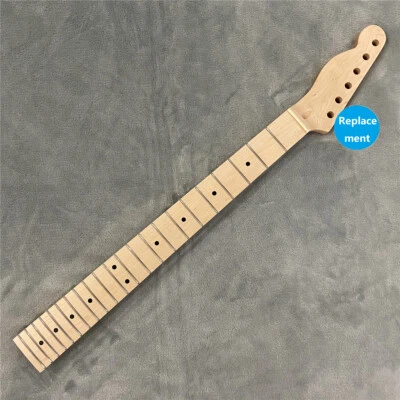Left Hand Maple Electric Guitar Neck Replacement 22 Frets Clear Satin DIY Part