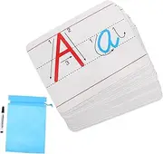 MINAOLULUS 1 Set 26 Uppercase Lowercase Letters Educational Fridge Alphabet for Preschool Learning Compact for Easy Grasp Includes Letters with Storage Bag Pen for Spelling Games and Early