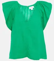 [Velvet] Velvet Ava linen top AU 16 green