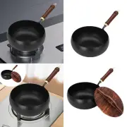 Wok Pan Nonstick Wok Saute Pan Gas Wood Handle General Cooking Induction Cooker