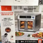 Emeril Lagasse Stainless Steel 10-in-1 French Door 26 Quart AirFryer 360 NIB
