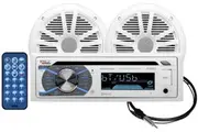 Boss MCK508WB.6 Marine Pack Bluetooth Receiver + Speakers + Ant
