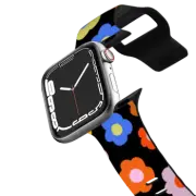 Apple Watch Series 1-3 (38mm) Impact Band Rainbow Flowers by Kristen Peers