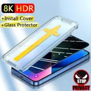 PRIVACY For iPhone 15 14 13 12 11 Pro Xr Xs Max 16 Plus Glass Screen Protector