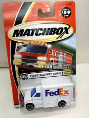 2000 MATCHBOX SUPERFAST #59 FEDEX DELIVERY TRUCK NEW ON CARD