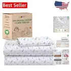 Luxurious Llama Print Twin XL Organic Cotton Sheet Set - Eco-Friendly Comfort