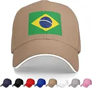 [Generic] National Flag of Brazil Baseball Cap Brazilians Trucker Dad Hat for Men Women Outdoor Sport Running