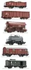 HO Scale Wagons - 76030 - 6-piece set: Goods train, DR
