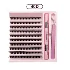 DIY Lashes Extension Kit Eyelashes 200 PCS Clusters Lash Bond and Seal Makeup To