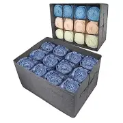 Closet Organizers & Storage Bins for Clothes - 12 Cell Drawers Grid Storage Box