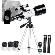 Telescope for Kids & Beginners, 70mm Aperture Portable Telescopes with 3 White