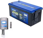 Kings 12V 200Ah Deep Cycle Lithium LiFePO4 Battery + MPPT Solar Regulator