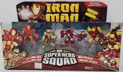 2008 MARVEL~SUPER HERO SQUAD~Iron Man Crimson Dynamo Attack~4 FIGURE PACK