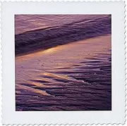 3dRose qs_90585_2 Maine, Phippsburg. Sand Patterns on Popham Beach - US20 BJA0069 - Jaynes Gallery - Quilt Square, 6 by 6-Inch
