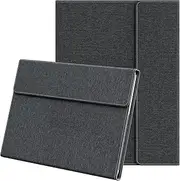 Leather Case Compatible with Microsoft Surface Pro 12 inch (2025) Sleeve Pouch Shockproof Folio Protective Cover Shell for Surface Pro 12 (Black)