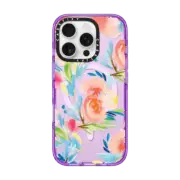 iPhone 16 Pro Impact Case MagSafe Compatible Pastel Bouquet iPhone Case