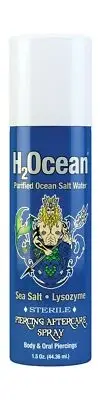 H2Ocean Piercing Aftercare Spray 1.5 Fluid Oz. Natural & Safe Skin Gluten Free