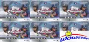 (6) 2021 Topps Chrome Baseball EXCLUSIVE Blaster Box-PINK+SEPIA REFRACTORS