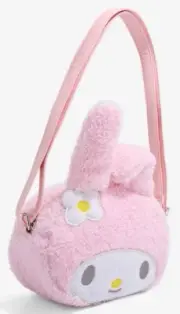 Loungefly Sanrio My Melody Pink Plush Crossbody Bag Brand New with Tags NWT