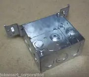 Outlet Box 4in Square with Bracket 2 1/4in Deep