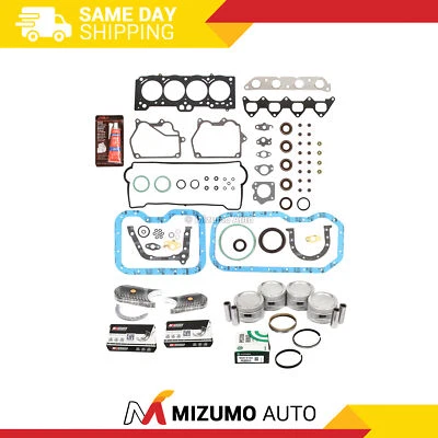 Full Gasket Set Pistons Bearings Fit 93-97 Toyota Geo 1.8L DOHC 7AFE (for: Toyota)