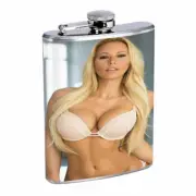 Norwegian Pin Up Girls D13 Flask 8oz Stainless Steel Hip Drinking Whiskey