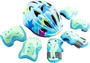 Protective Gear Set for Kids - Roller Skating Knee Pad Elbow Pad Set,Adjustable Child Protection, Skateboard Accessories for Inline Skating, Cycling, Rollerblading