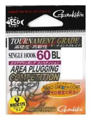 (Gamakatsu) Single Hook 60 BL Area Placking Competition # 8 From Japan