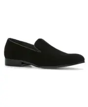 Perry Ellis Men's Velvet Loafers, Style# HP210544RT, Size 9.5, Color Black