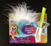 Smartykat Twinkle Time Cloud & Star Cloud Lights Up Plush Cat Toy Free Shipping