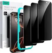ESR For iPhone 16 Pro Max for Tempered Glass, Screen Protector 3 Pack, Tempered Glass Screen Protector with Easy Installation Tool, Micro Curved Edges, Case Friendly