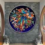 新款現代中式客廳餐廳臥室背景墻5D鉆石畫線繡十字繡鳳凰