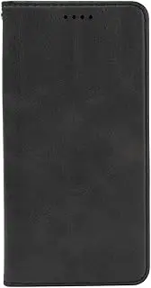 LCEHTOGYE Cover for Redmi Note 12 4G, PU Bracket Shell Back Case Bumper Protective Case for Redmi Note 12 4G-YSNQ - Black
