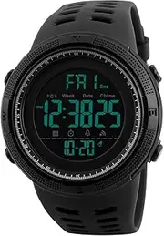 [SKMEI] Men's Digital Sport Watch,Led Electronic Military Wrist Watch for Men,Alarm Stopwatch Chrono Date Calendar