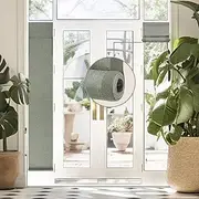 WDFour Cordless Blackout Door Curtains, Triple Layers 100% Light Blocking & UV Protect, Noiseless Adjustable Roller Shade, No Drill Window Blinds for Office, Ward, Home(12Wx70L,Sage Green,1 Piece)