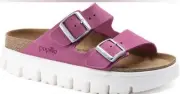 NEW IN BOX Papillio Shoes Arizona Chunky Fuchsia Tulip Size 37