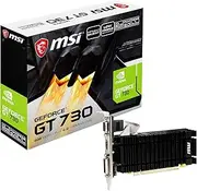 MSI Gaming 64-Bit Dual-Link DVI-D/HDMI NVIDIA GeForce Low Profile Graphics Card (N730K-2GD3H/LPV1)
