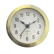 Elegant Gold Trim Clock Insert 3Inch Arabic Numerals Snooze Clock Replacement