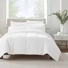 Simply Clean Solid Easy Care- Wrinkle Resistant King Comforter Set in White