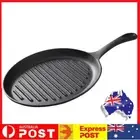Cast Iron Grill Plate Non-Stick Grill Fry Pan Induction and Gas Stove Ready