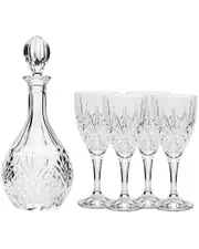Godinger Dublin 5pc Crystal Wine Set