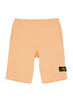 Stone Island Kids Logo Cotton Shorts (14 Years) - Orange - 14YR (14 Years) 14YR (14 years)