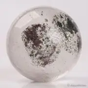 58g34mm Natural Garden/Phantom/Ghost/Lodolite Quartz Crystal Sphere Healing Ball