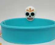 Joie Teal Fry Pan Egg/Pancake Ring Sugar Skull (Eggy) Dia De Muerte Halloween