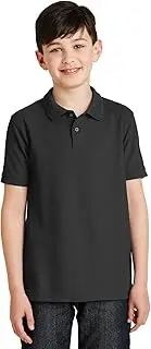 [Port Authority] Youth Silk Touch Polo. Y500 Black XS