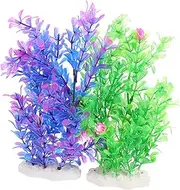 2pcs Fake Water Grass for Aquarium Fish Tank Decoration Non Fading Aquatic Plants Enhances Natural Atmosphere for Home and Office Decor