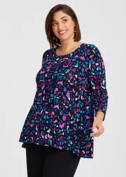 [TS] Taking Shape Natural Millie Top Size 12 in Print - Plus Size Women's Clothing Print